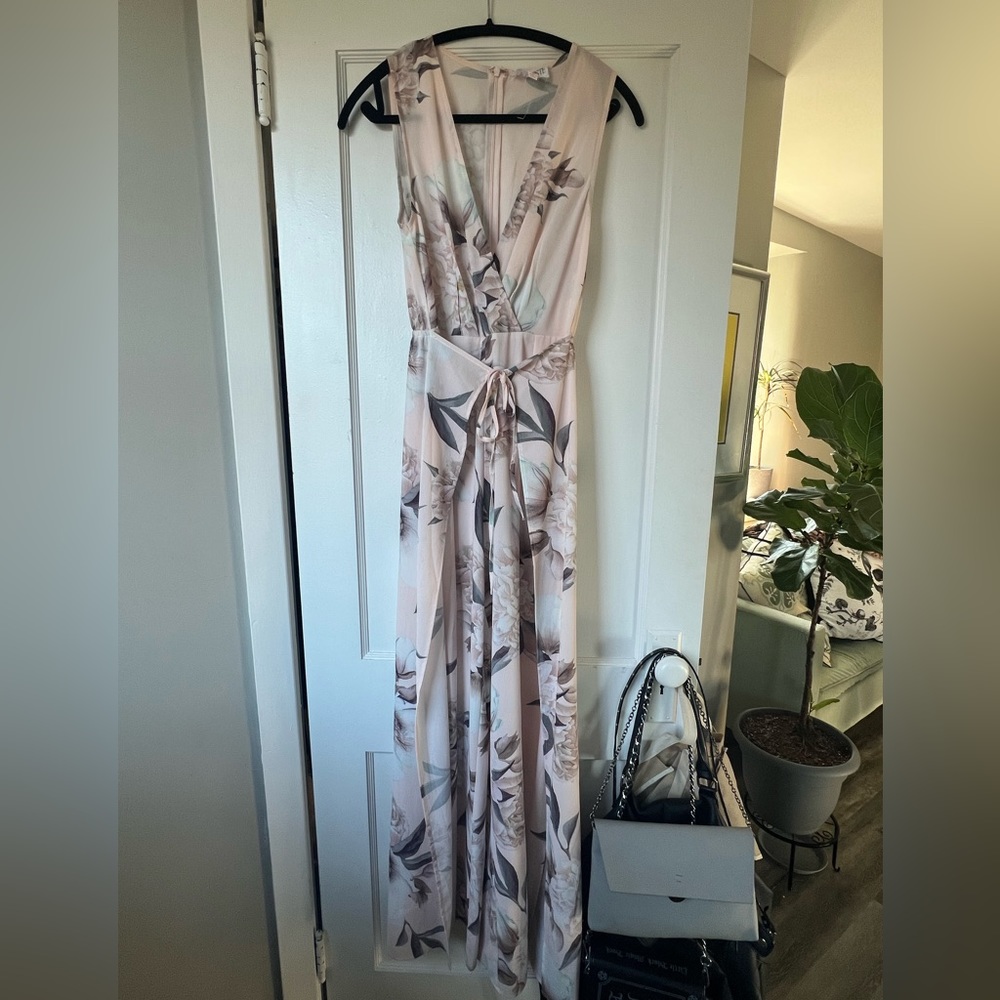Floral Tie Front Romper